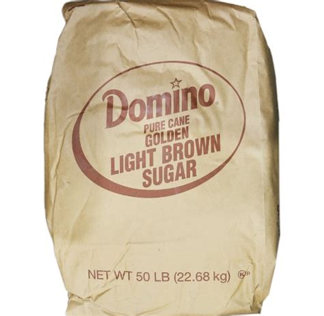 Sugar - Light Brown Domino 50 lb | Walnut Creek Foods