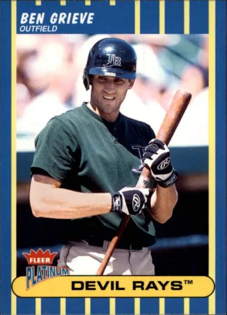 CARTE DE BASEBALL 2003 Fleer Platinum Tampa Bay Devil Rays 8 Ben