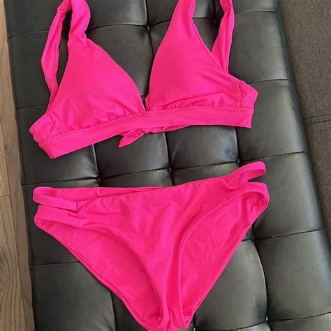 Pink Becca Bikini Perfect Condition Removable Pads Depop