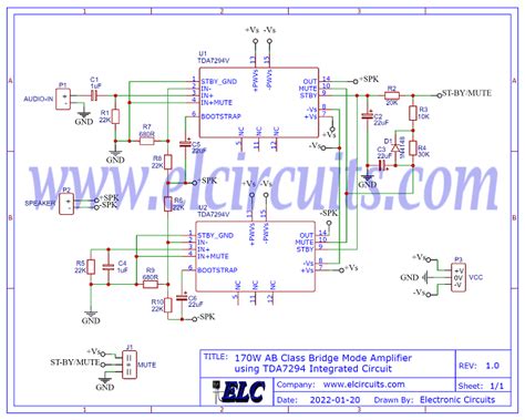 Tda7294 Mono Amplifier Circuit Diagram Circuit Diagram