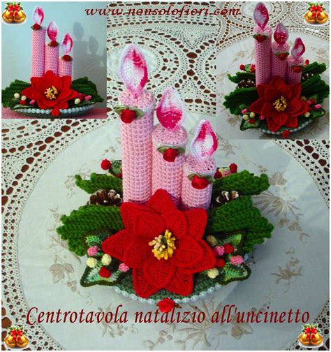 Centrotavola Natalizio Uncinetto Decorazioni Tronchetto Di Natale