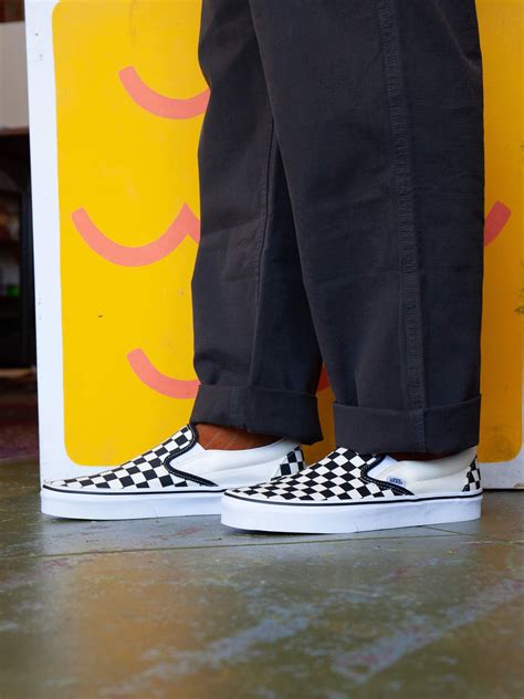 Vans Classic Slip On Vans Outfit Men Vans Slip On Checkered Mens