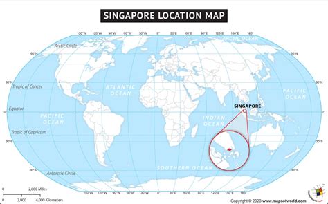 Where is Singapore Located? Location map of Singapore