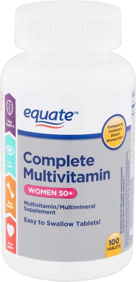 Equate Complete Multivitamin Tablets Women 50 100