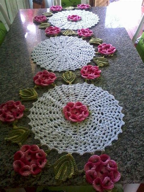 Caminho De Mesa Flores Edina Nekipa Croche Elo Artofit