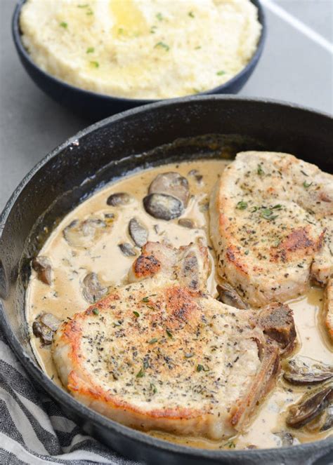 One Pan Pork Chops With Cream Sauce Maebells