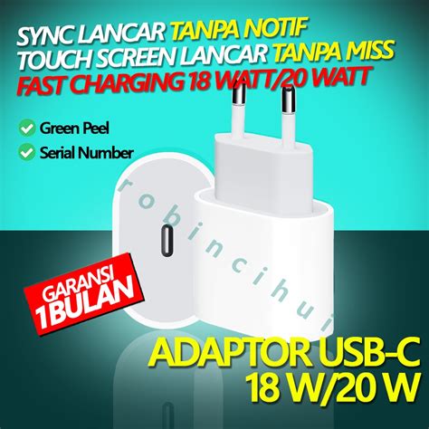 Jual Adaptor Watt Watt Fast Charging Usb C Charger Adapter