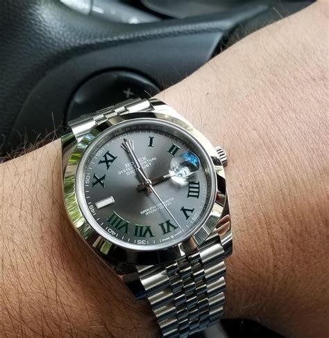 Rolex Datejust 41 Wimbledon Dial Smooth Bezel All Steel Jubilee