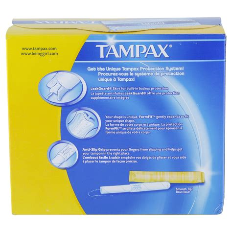 Tampax Anti Slip Grip Cardboard Applicator Regular Absorbency Tampons