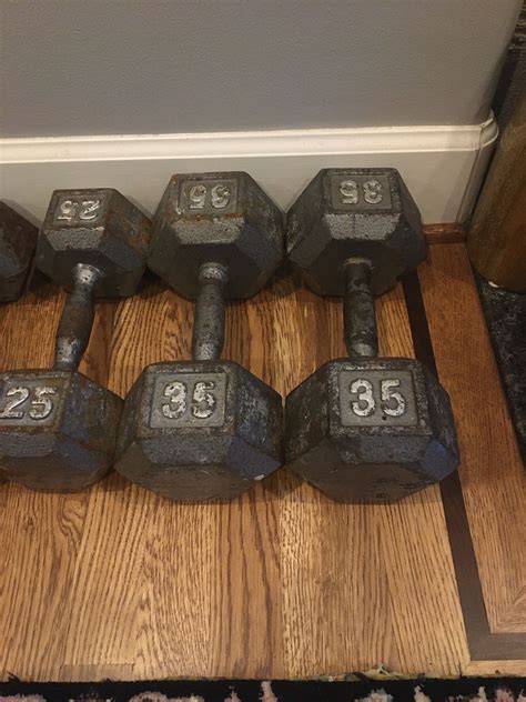 Hex Dumbbells Set Of 35 Lbs 70 Lbs Total 2x35 For Sale In Kirkland Wa