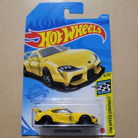 Jual HOT WHEELS KEMASAN JELEK TOYOTA GR SUPRA HW SPEED GRAPHICS YELLOW Shopee