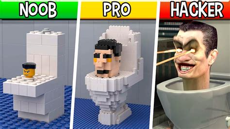 LEGO Boss Toilet Noob Pro HACKER Skibidi Toilet YouTube