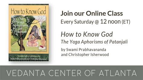 Sat Class On How To Know God The Yoga Aphorisms Of Patanjali