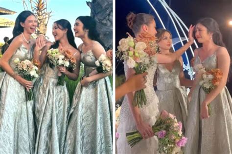 9 Potret Bridesmaid Di Resepsi Enzy Storia Febby Nangis