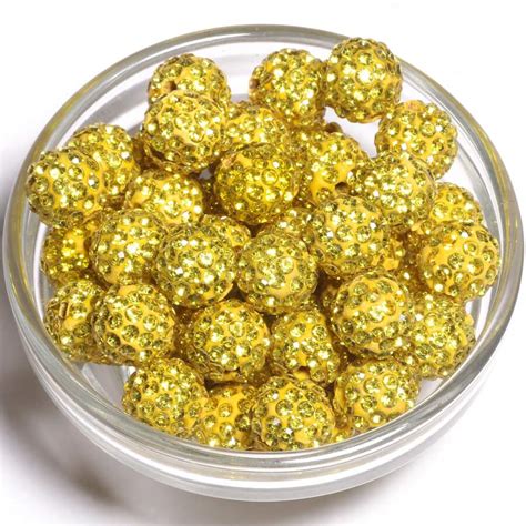 Mm Crystal Glass Rhinestones Clay Pave Disco Ball Beads For Bling