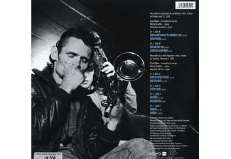 Chet Baker Chet Baker Live In Paris 3LP Black Vinyl Vinyl