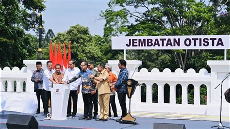 Presiden Jokowi Resmikan Jembatan Otista Bogor Desember Youtube