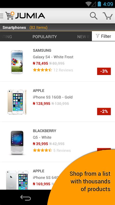 Jumia App For Android Screenshot