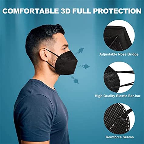 Chgd Kn Face Mask Black Layer Cup Dust Safety Masks Men Women