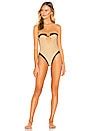 Tularosa Madona One Piece In Nude Black Revolve