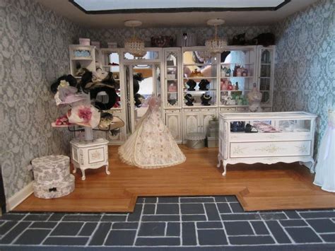 Pin By Pam Powers On Miniatures Room Box Bridal Shop Doll House