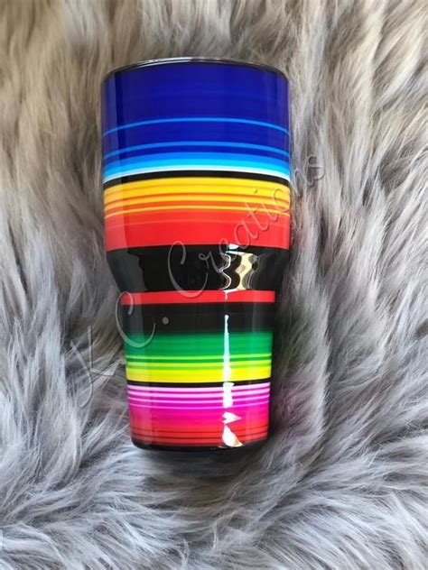 Serape Tumbler Etsy Custom Tumbler Cups Glitter Tumbler Cups