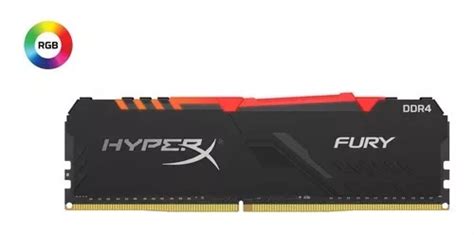 Memoria Ram Fury Ddr Rgb Gamer Color Negro Gb Hyperx Hx C Fb A