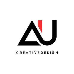 Creative modern simple letter ag logo design Vector Image