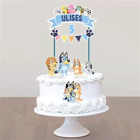 Cake Topper Pincho Adorno Torta Bluey MercadoLibre