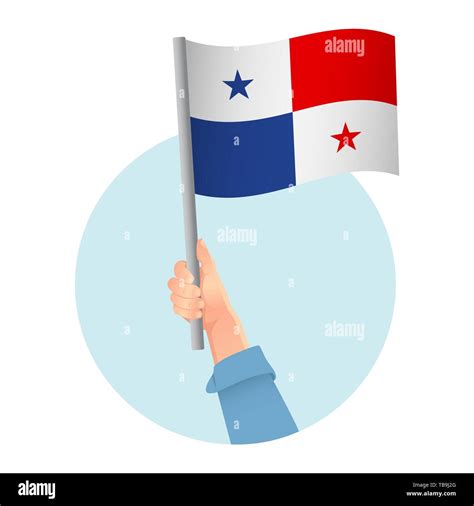 Bandera de Panamá en la mano. Antecedentes patrióticos. La bandera ...