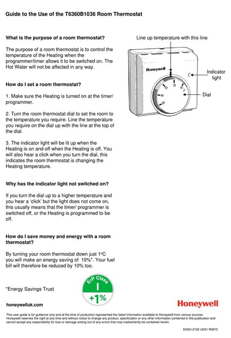 Honeywell T6360b1028 Room Thermostat Wiring Diagram Circuit Diagram