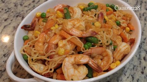 Easy Shrimp Ramen Noodles Youtube