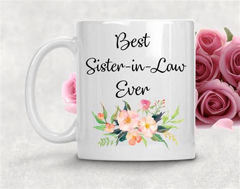 Custom Best Sister In Law Ever Mug Custom Mug Personalizable Etsy