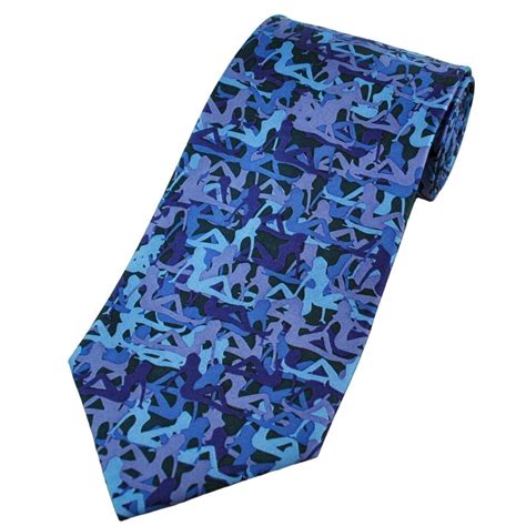 Erotica Blue Silk Men S Novelty Tie From Ties Planet Uk