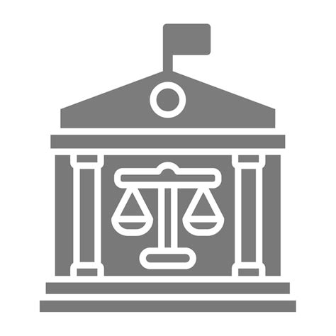 Premium Vector Court Icon