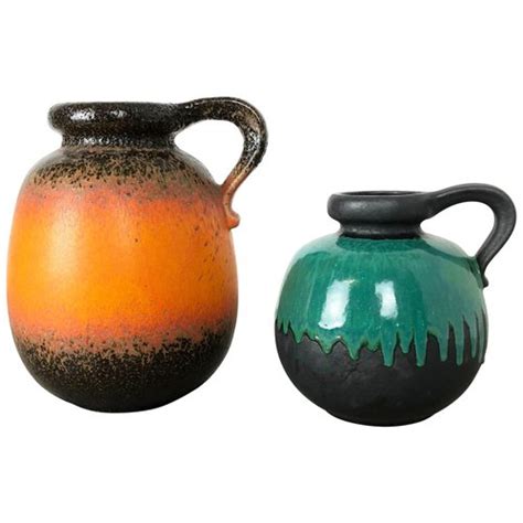 Modell Pottery Fat Lava Vasen Von Scheurich Er Er Set Bei