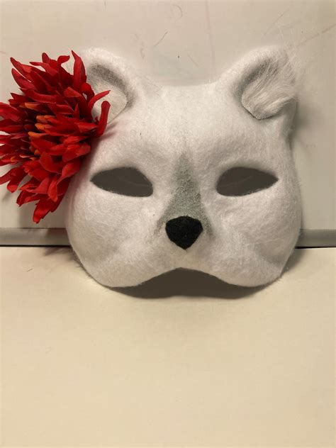 Cat Mask Theiran Mask Therian Cosplay Therian Cat White Cat