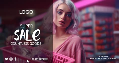 Un Cartel Para Una Tienda De Moda Llamada Super Girl Archivo PSD Premium