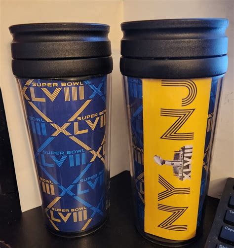 2 New Nynj Super Bowl Xlviii 48 Insulated Travel Mugs Tumblers 2014