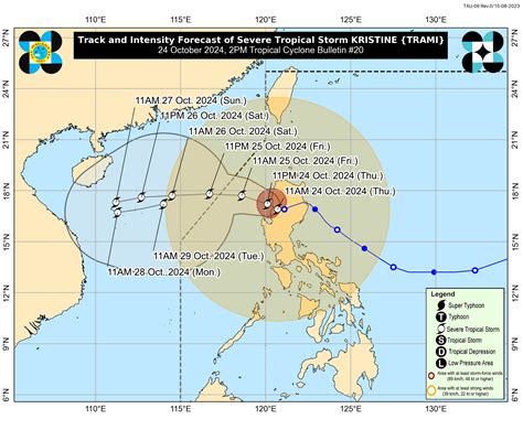 Kristine Maintains Strength Over Southern Ilocos Sur Waters