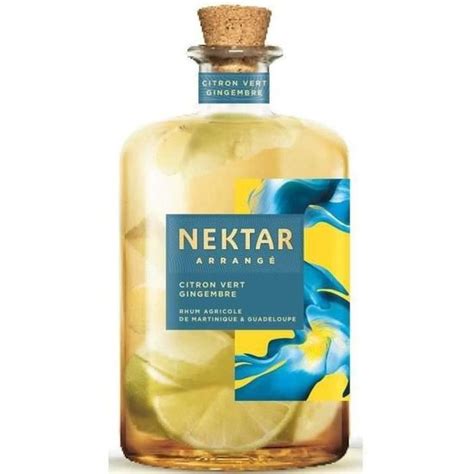 Nektar Rhum Arrangé Citron Vert Gingembre 280 Vol 70 Cl La Cave Cdiscount