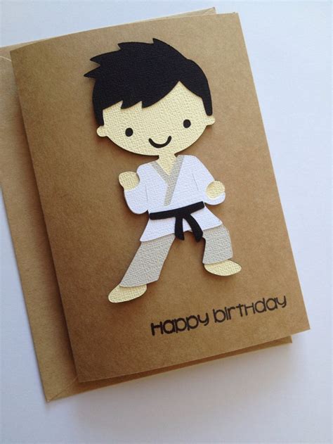 Martial Arts Birthday Card Karate Birthday Card Bjj Birthday Etsy