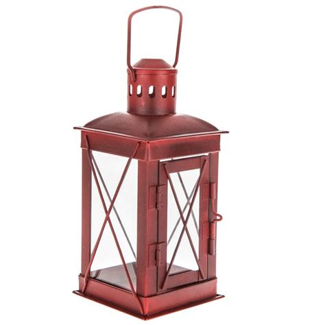 Red Metal Lantern Hobby Lobby 1451665 Metal Lanterns Lanterns Terra Cotta Pot Crafts Diy