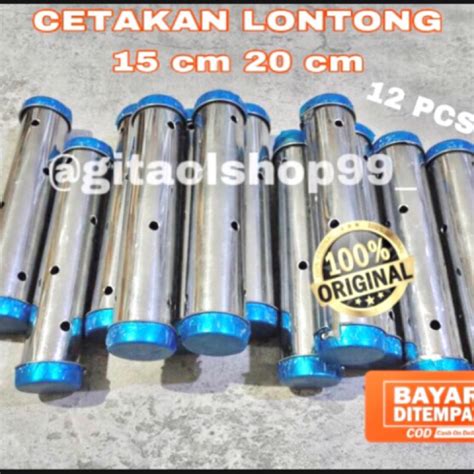 Jual Cetakan Lontong Stainless Steel 1 Lusin 12 Pcs 20 Cm 15 Cm Tebal