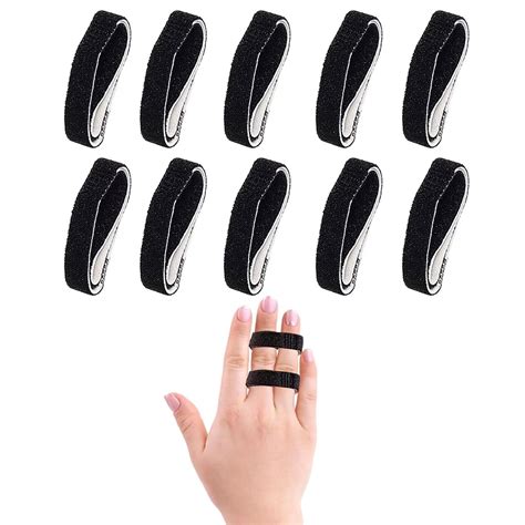Finger Straps Buddy Tape 10 Pack, No Slip Buddy Finger Splints for