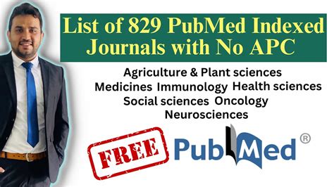 Fast And Free Web Of Science And Pubmed Indexed Journals Without