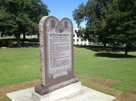 Ten Commandments Monument Installed On Arkansas Capitol Grounds