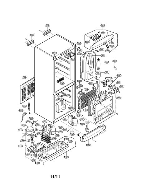 Exploring The Inner Workings Of An Lg Fridge Freezer A Visual Parts Diagram