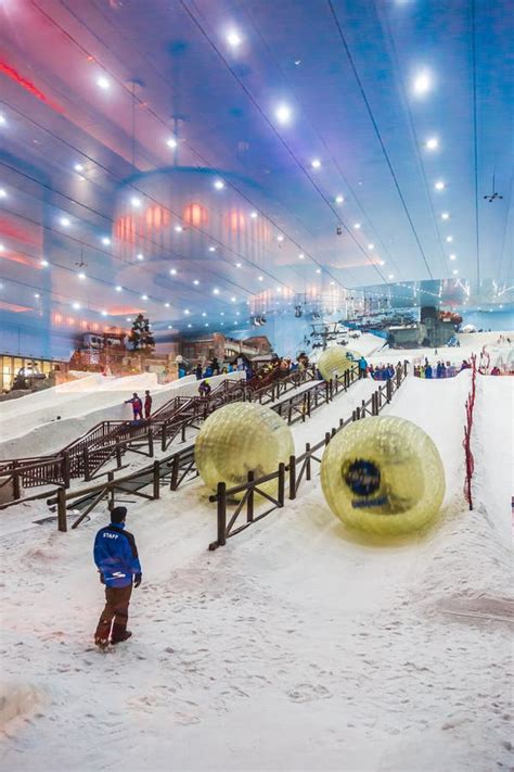 Ski Dubai is an Indoor Ski Resort with 22,500 Square Meters of Ski Area Editorial Photo - Image ...