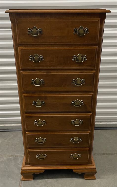 Ethan Allen Heirloom Lingerie Chest Maple Drawers Country